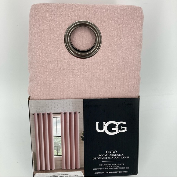 UGG Other - UGG Cabo Room Darkening Grommet Window Curtain Panel Rosewater 50”x 84” Single